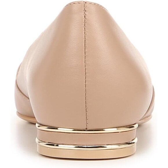 Naturalizer Flat Shoes Women Cream Leather  Havana Pointed Toe Slip-On Ballet - Picture 8 of 8